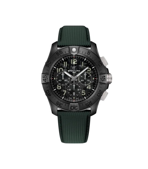 Breitling SB0148101B1X1 : Super Avenger B01 Chronograph 46 Night Mission / Black / Strap