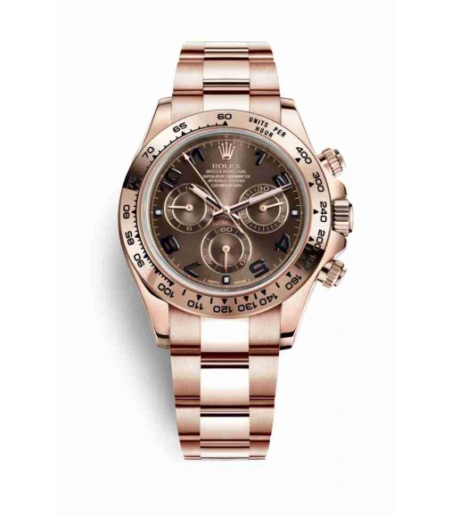 Rolex Cosmograph Daytona 18ct Everose gold 116505 Chocolate Dial Watch