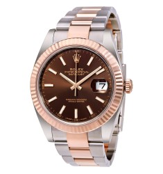 Rolex Datejust 41 126331 Chocolate Dial Steel and 18k Gold Everose