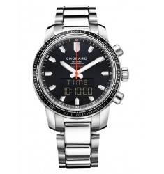 Chopard Grand Prix Black Dial Digital-Analog Chronograph Mens Watch  Replica 158518-3001