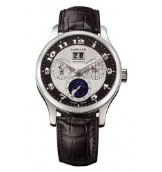 Chopard L.U.C Lunar One Silver and Black Dial Automatic Mens Watch  Replica 161894-9001