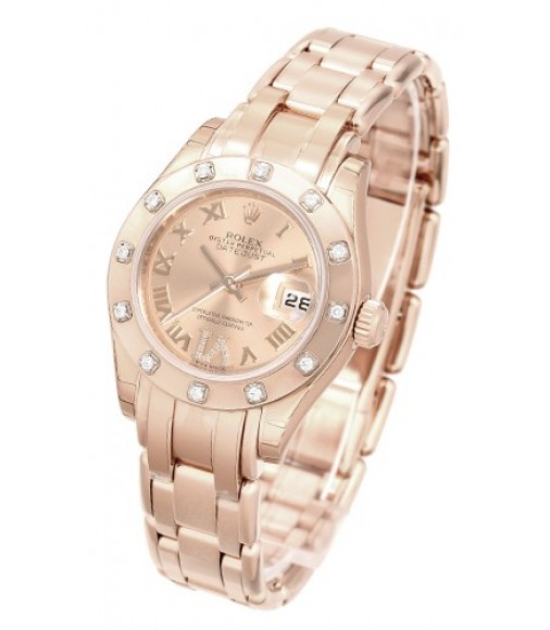 Rolex Lady-Datejust Pearlmaster Watch Replica 80315-4