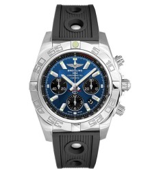 Breitling Chronomat 44 Black Ocean Racer Rubber Strap Watch Replica AB011012/C789-200S