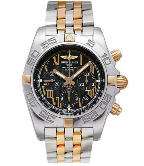 Breitling Chronomat 44 Yellow Gold and Steel Watch Replica IB011012/B957