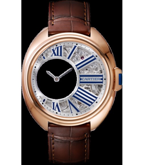 Replica Cartier Cle De Cartier Mysterious Hours Watch WHCL0003 WHCL0002