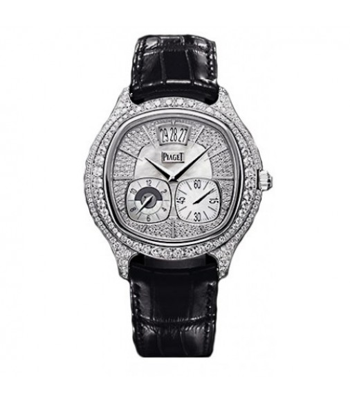 Piaget Altiplano Silvered Dial 18K White Gold Diamond Automatic Men's Wach G0A39138	