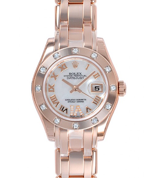 Rolex Lady-Datejust Pearlmaster Watch Replica 80315-3