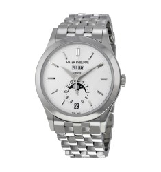 Patek Philippe Complications Silvery Opaline Dial White Gold Mens Watch Replica 5396/1G-010