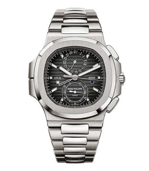 Patek Philippe Nautilus Travel Time Chronograph Stainless Steel Automatic Mens Watch Replica 5990-1A-001