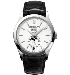 Patek Philippe Complications Silvery Opaline Dial Annual Calender Watch Replica 5396G