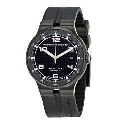 Porsche Design P6351 Flat Six Black Dial Automatic Mens Watch