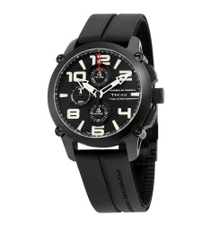 Porsche Design P6930 Chronograph Automatic Black Dial Black Rubber Mens Watch